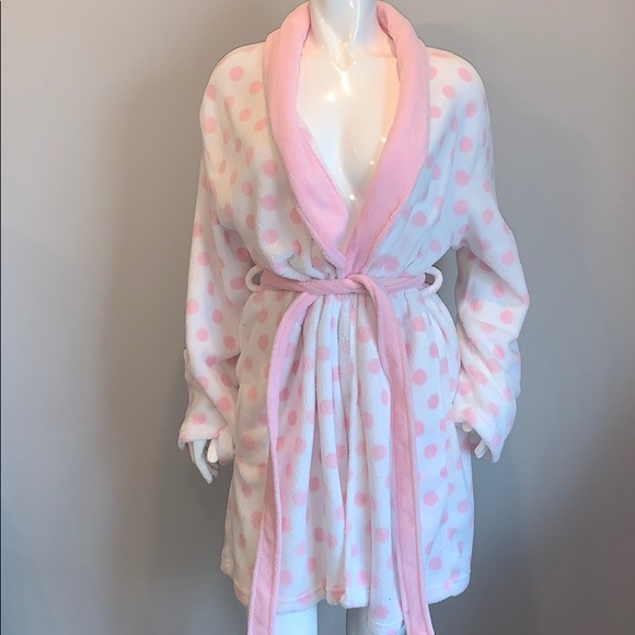 Ulta Beauty Other - Ulta Pink & White Polka Dot Robe